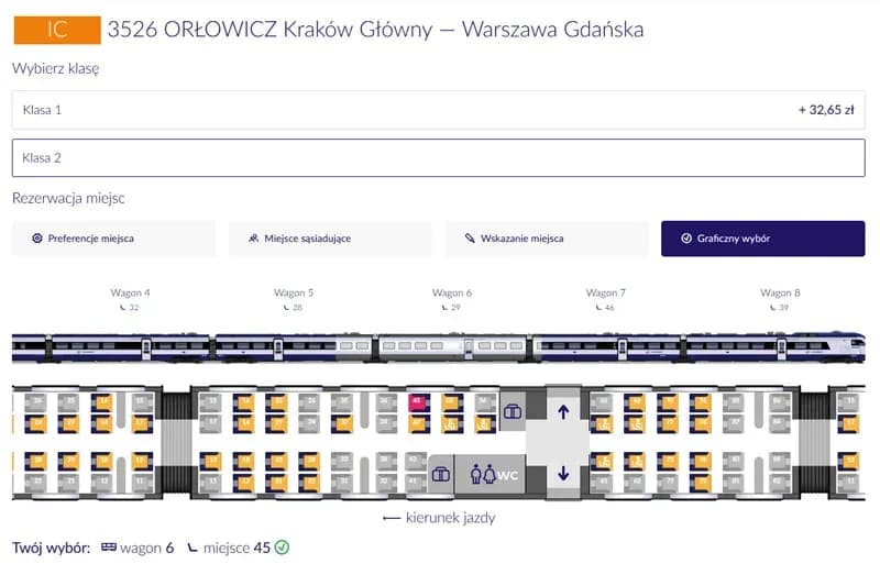 Jak zmienić miejsce w pociągu Intercity i uniknąć problemów z rezerwacją Jak zmienić miejsce w pociągu Intercity i uniknąć problemów z rezerwacją