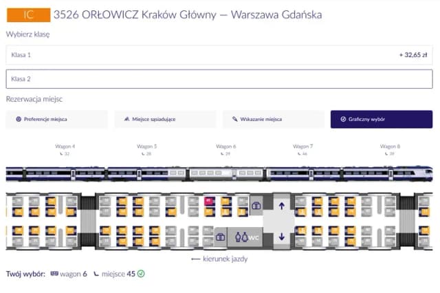 Jak zmienić miejsce w pociągu Intercity i uniknąć problemów z rezerwacją Jak zmienić miejsce w pociągu Intercity i uniknąć problemów z rezerwacją
